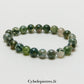 Bracelet Agate Mousse (8mm) - Sérénité et Prospérité (18cm) - Cybele Pierres