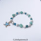 Bracelet Amazonite, Howlite et Apatite Bleue (6 et 8 mm) – 18 cm | Collection Summer - Cybele Pierres
