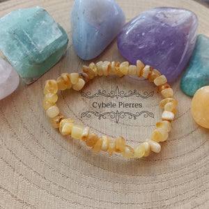 Bracelet Ambre baroque (6mm) - 17cm - Cybele Pierres