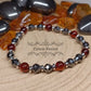 Bracelet Ambre et Hématite facettée (6mm) - 18cm - Cybele Pierres
