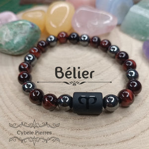 Bracelet Astrologie - Bélier - Cybele Pierres