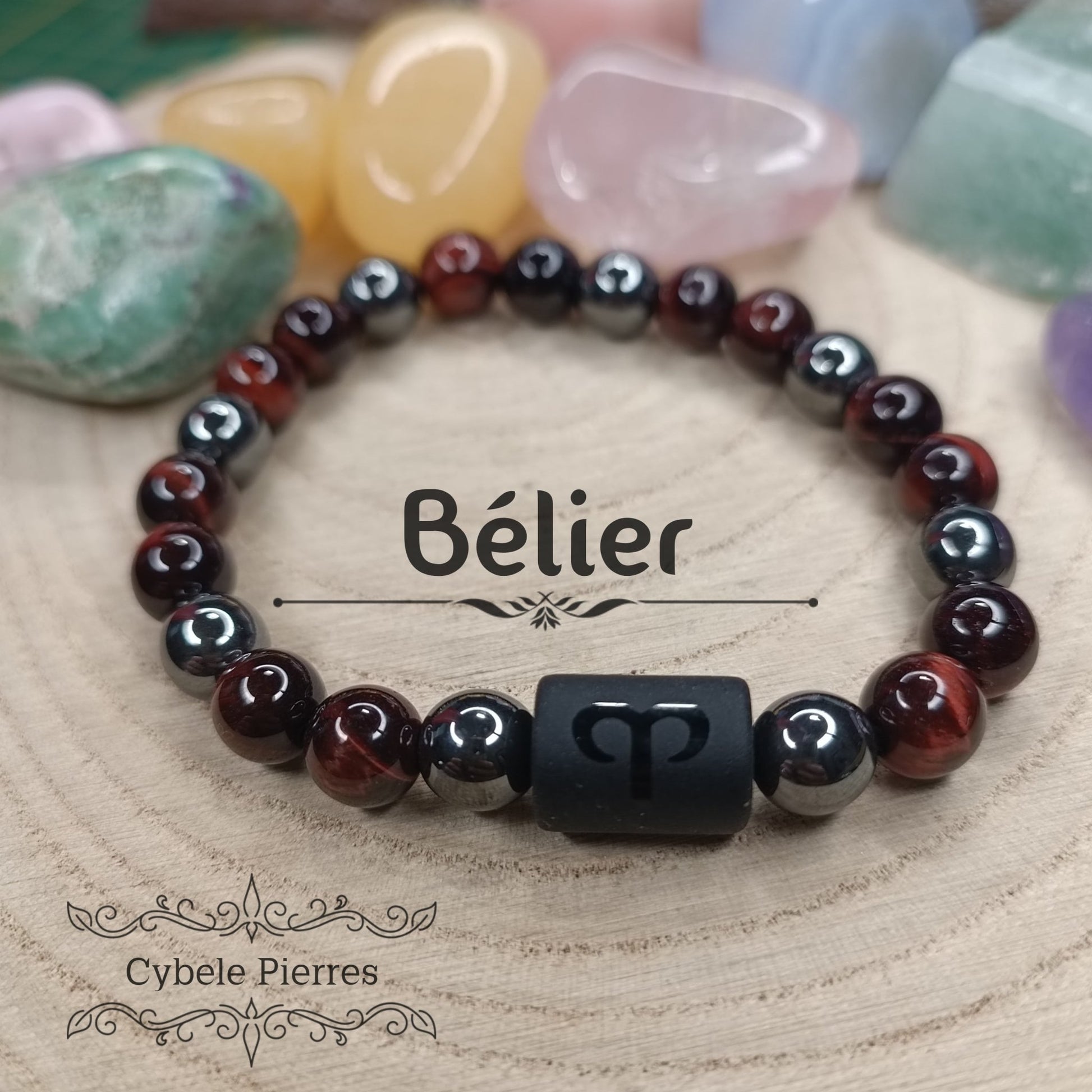 Bracelet Astrologie - Bélier - Cybele Pierres