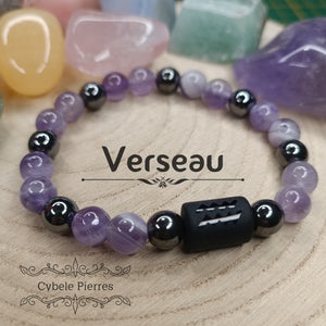 Bracelet Astrologie - Verseau - Cybele Pierres