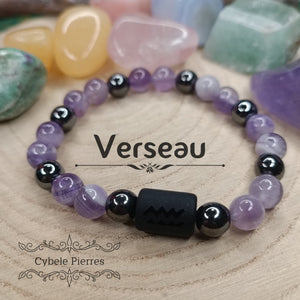 Bracelet Astrologie - Verseau - Cybele Pierres
