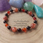 Bracelet Audace - Grenat, Pierre de Soleil et Cornaline (6 et 8mm) - 18m - Cybele Pierres