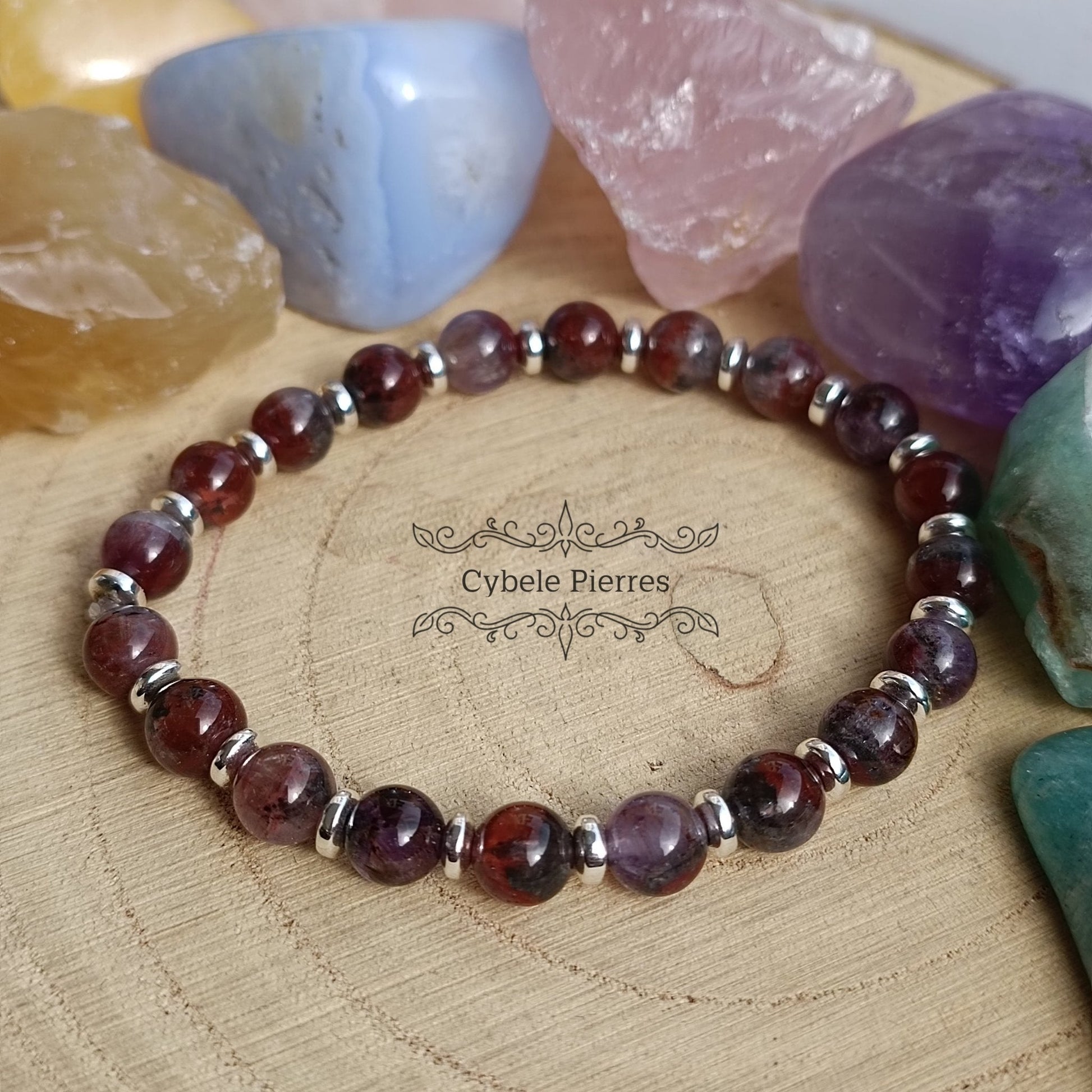 Bracelet Auralite 23 (6mm) - 17cm - Cybele Pierres