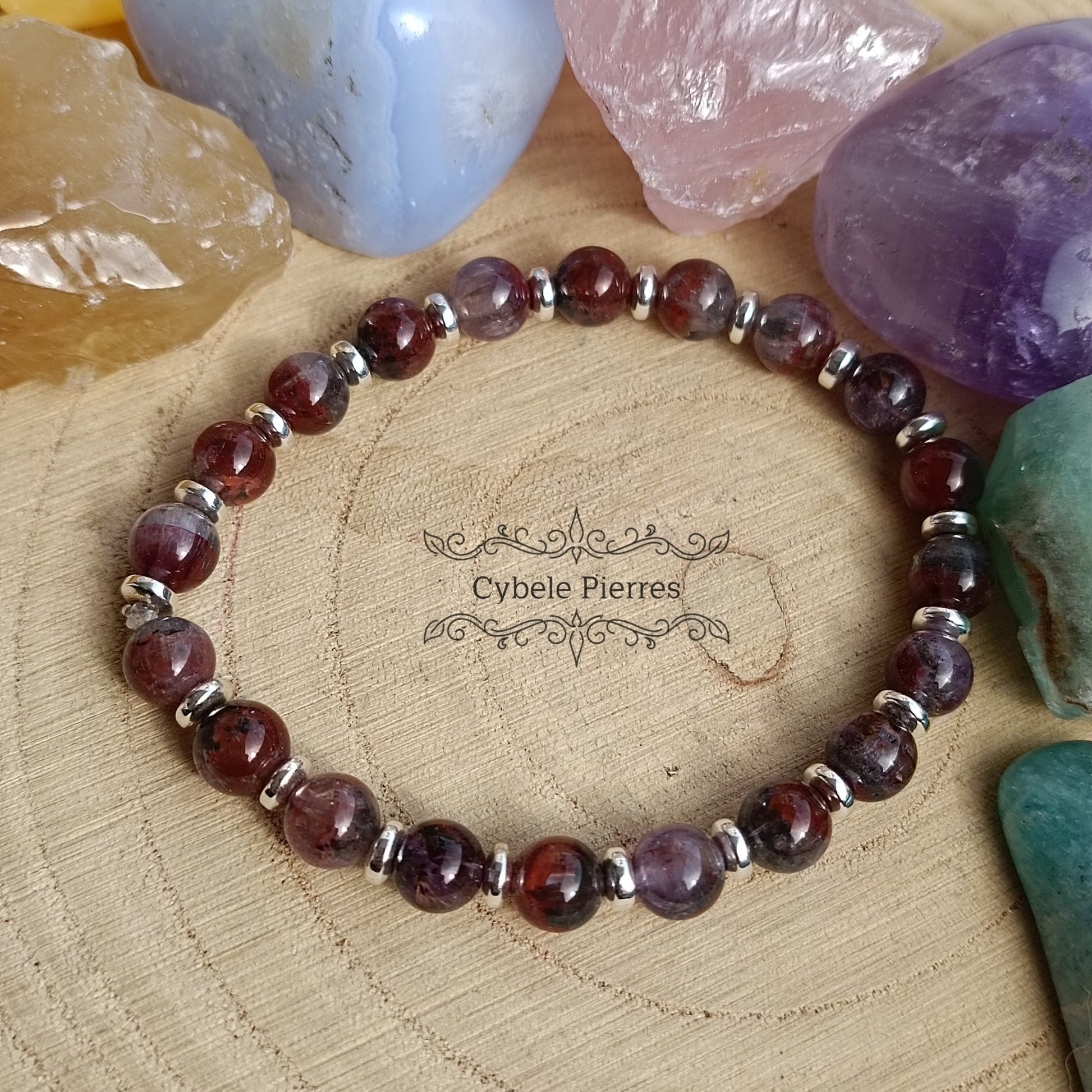 Bracelet Auralite 23 (6mm) - 17cm - Cybele Pierres