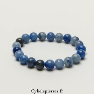 Bracelet Aventurine Bleue (8mm) - 18cm | Sérénité et Clarté - Cybele Pierres