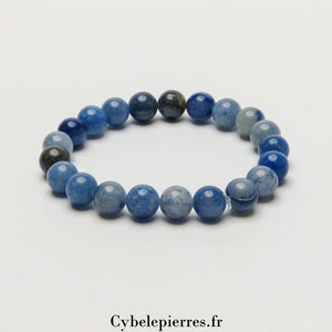 Bracelet Aventurine Bleue (8mm) - 18cm | Sérénité et Clarté - Cybele Pierres