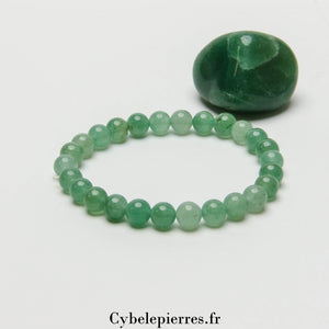 Bracelet Aventurine Verte (6mm) | Créativité et Apaisement - Cybele Pierres