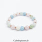 Bracelet Brise Légère - Béryl et Quartz Rose (8mm) - 17cm | Harmonie et Douceur - Cybele Pierres