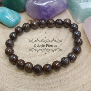 Bracelet Bronzite (8mm) - 18cm - Cybele Pierres
