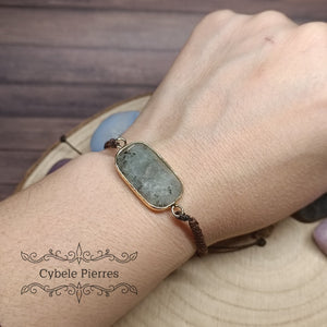 Bracelet Cabochon Labradorite - Protection et Intuition - Cybele Pierres