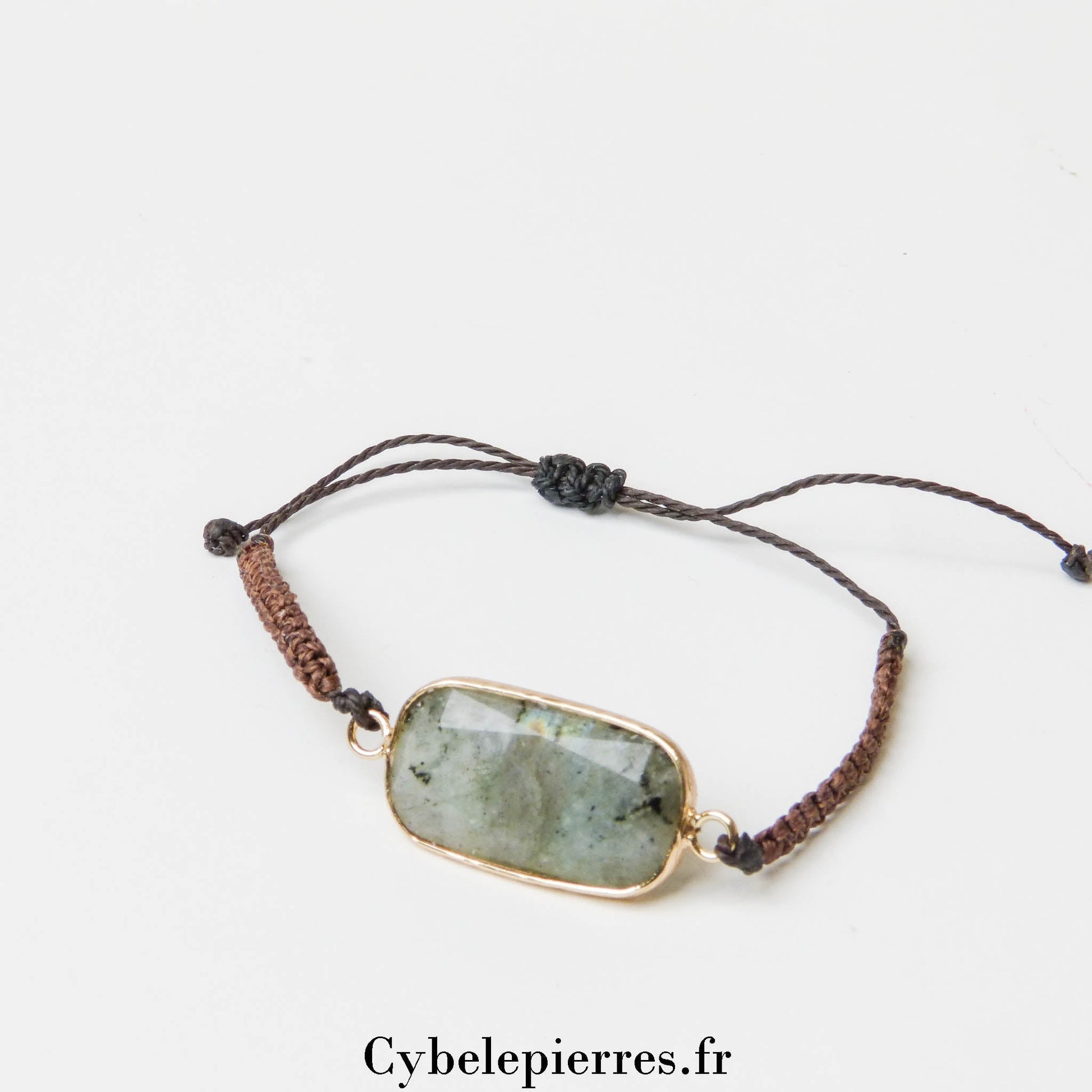 Bracelet Cabochon Labradorite - Protection et Intuition - Cybele Pierres
