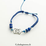 Bracelet Chakra 3eme Oeil - Lapis - lazuli (réglable) - Cybele Pierres
