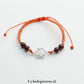 Bracelet Chakra Sacré - Grenat (réglable) - Cybele Pierres