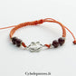 Bracelet Chakra Sacré - Grenat (réglable) - Cybele Pierres