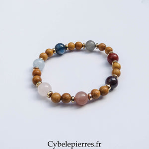 Bracelet Chakras (6 et 8 mm) – 17 cm | Équilibre énergétique - Cybele Pierres
