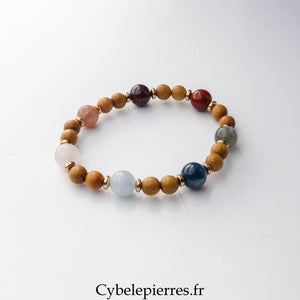 Bracelet Chakras (6 et 8 mm) – 17 cm | Équilibre énergétique