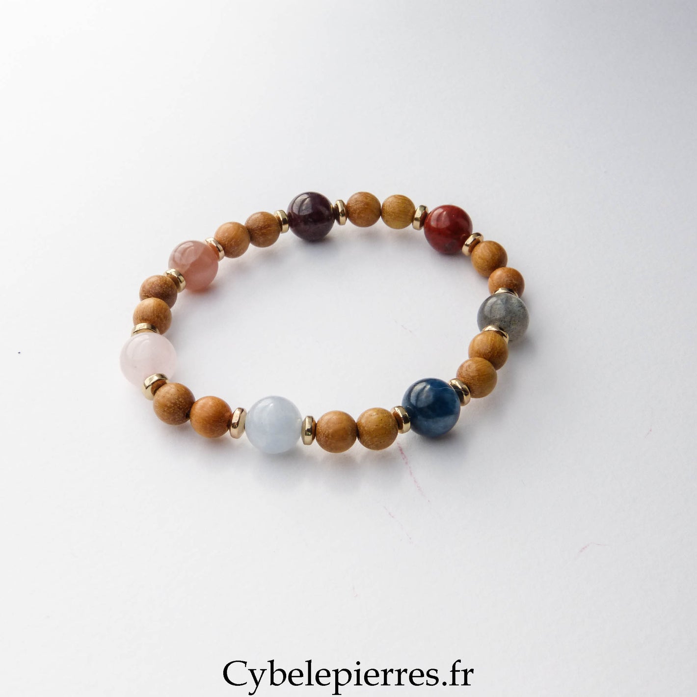 Bracelet Chakras (6 et 8 mm) – 17 cm | Équilibre énergétique