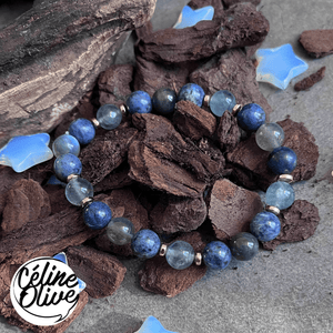 Bracelet "Ciel Étoilé" – Édition spéciale pour soutenir la campagne ULULE de Céline Olive - Cybele Pierres