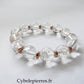 Bracelet Cristal de Roche (12 mm) – 18 cm | Clarté & Équilibre - Cybele Pierres