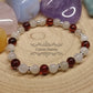 Bracelet Douce Equilibre - Ambre et Pierre de Lune blanche (6mm) - 17cm - Cybele Pierres