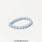 Bracelet Enfant – Angélite (6mm) - Taille 14 cm | Communication et Apaisement - Cybele Pierres