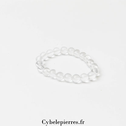 Bracelet Enfant - Cristal de Roche (6mm) - 14cm | Clarté et Harmonie - Cybele Pierres