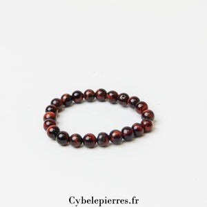 Bracelet Enfant - Œil de Taureau (6mm) - 14cm | Force et Protection - Cybele Pierres