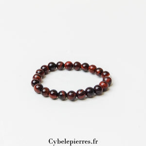 Bracelet Enfant - Œil de Taureau (6mm) - 14cm | Force et Protection - Cybele Pierres