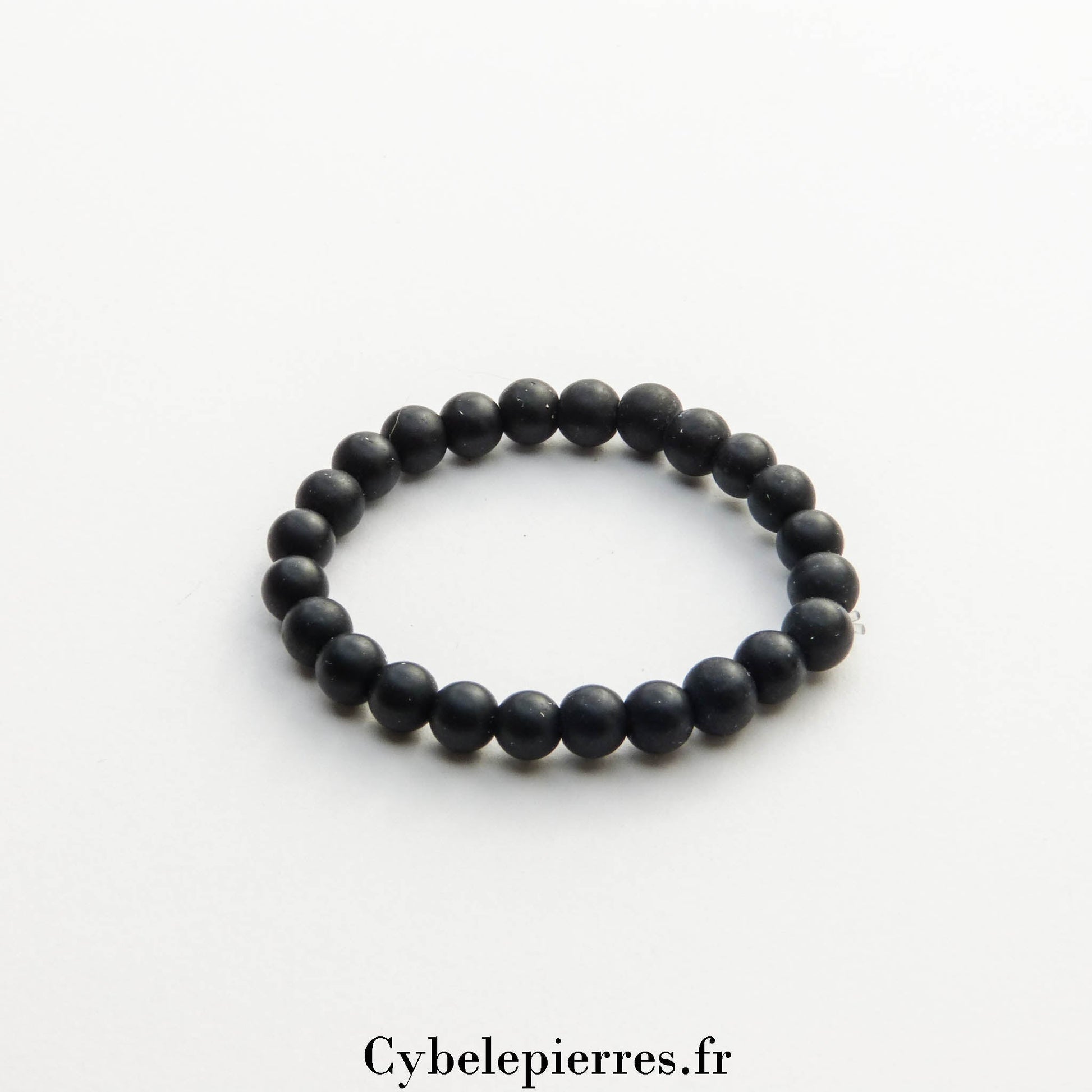 Bracelet enfant - Onyx mat (6mm) - 14cm | Protection et Stabilité - Cybele Pierres