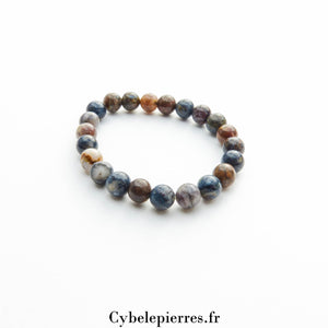 Bracelet enfant - Pietersite (6mm) - 14cm | Dynamisme et Clarté d’esprit - Cybele Pierres