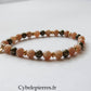 Bracelet Esperanza - Pierre de Soleil et Pyrite (6mm) - 18cm - Cybele Pierres