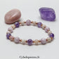 Bracelet Éveil Spirituel – Kunzite, Opale Rose et Améthyste (6 - 8mm) – 19 cm | Sérénité et Intuition - Cybele Pierres