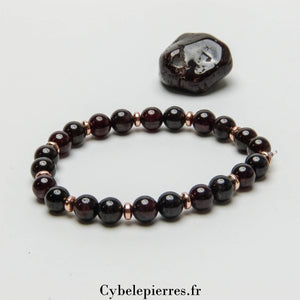 Bracelet Grenat (6mm) - 18cm | Énergie et Équilibre - Cybele Pierres