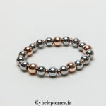 Bracelet Hématite teintée(8mm) - 17cm | Protection et Confiance - Cybele Pierres