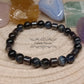 Bracelet Homme - Oeil de Faucon (8mm) - 19cm - Cybele Pierres