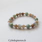 Bracelet Jade, Pierre de Lune & Labradorite (6 & 8 mm) – 18 cm | Intuition & Harmonie - Cybele Pierres