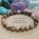 Bracelet Jaspe paysage (8mm) - 18cm - Cybele Pierres