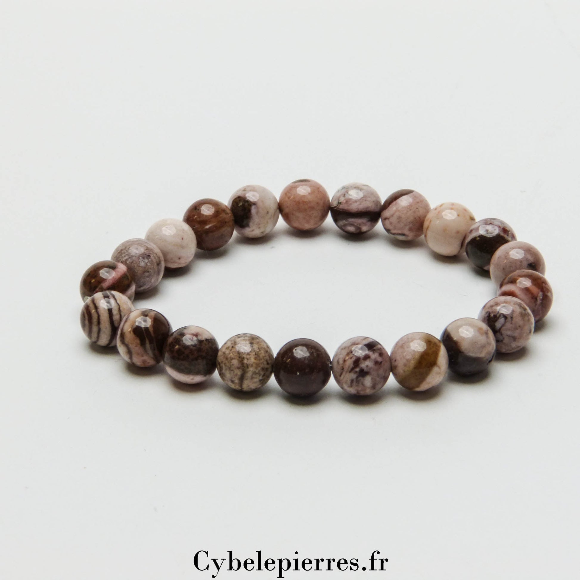 Bracelet Jaspe Zèbre (8mm) | Stabilité et Compréhension - Cybele Pierres