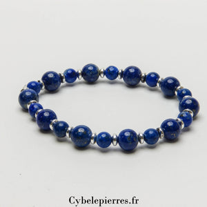 Bracelet Lapis - Lazuli (6mm et 8mm) - 18cm | Sagesse et Expression - Cybele Pierres