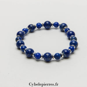 Bracelet Lapis - Lazuli (6mm et 8mm) - 18cm | Sagesse et Expression - Cybele Pierres