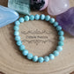 Bracelet Larimar (Pectolite bleue) (7mm) - 17cm - Cybele Pierres