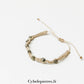 Bracelet Micro - Macramé – Pyrite Facettée | Élégance et Énergie - Cybele Pierres