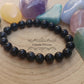 Bracelet Obsidienne Oeil Celeste (8mm) - 17cm - Cybele Pierres