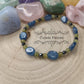 Bracelet Persévérance Infinie : Cyanite et Péridot (3mm et 6mm) - 18cm - Cybele Pierres