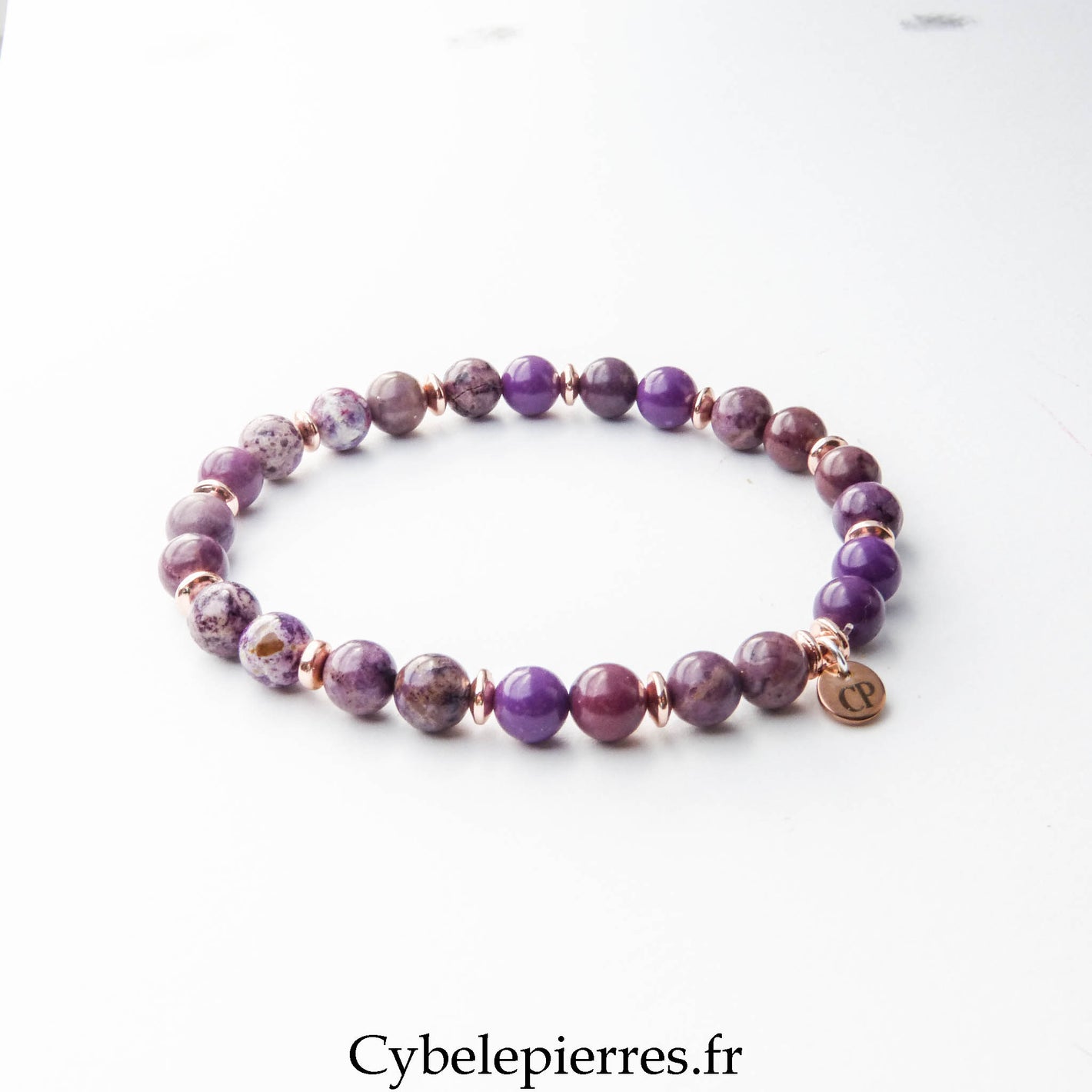 Bracelet Phosphosidérite (6 mm) – 18 cm | Apaisement intérieur