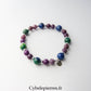 Bracelet Phosphosidérite et Azurite-Malachite (6 et 8 mm) – 18 cm | Transformation et apaisement