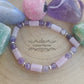 Bracelet Prestance - Kunzite et Améthyste (10mm et 6mm) - 18cm [🔥Dernier exemplaire!] - Cybele Pierres